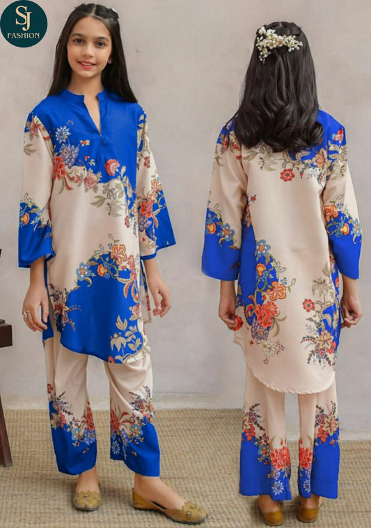 2PCS KIDS LAWN SUIT-DIGITAL PRINTED