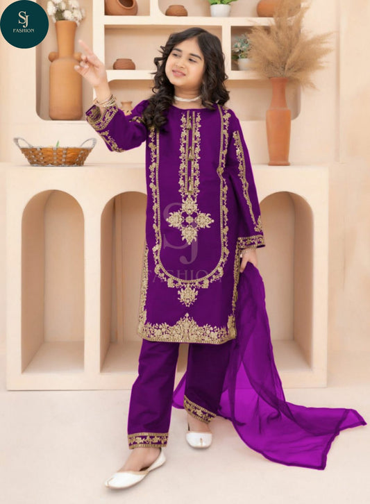 3PCS SILK SUIT FOR KIDS