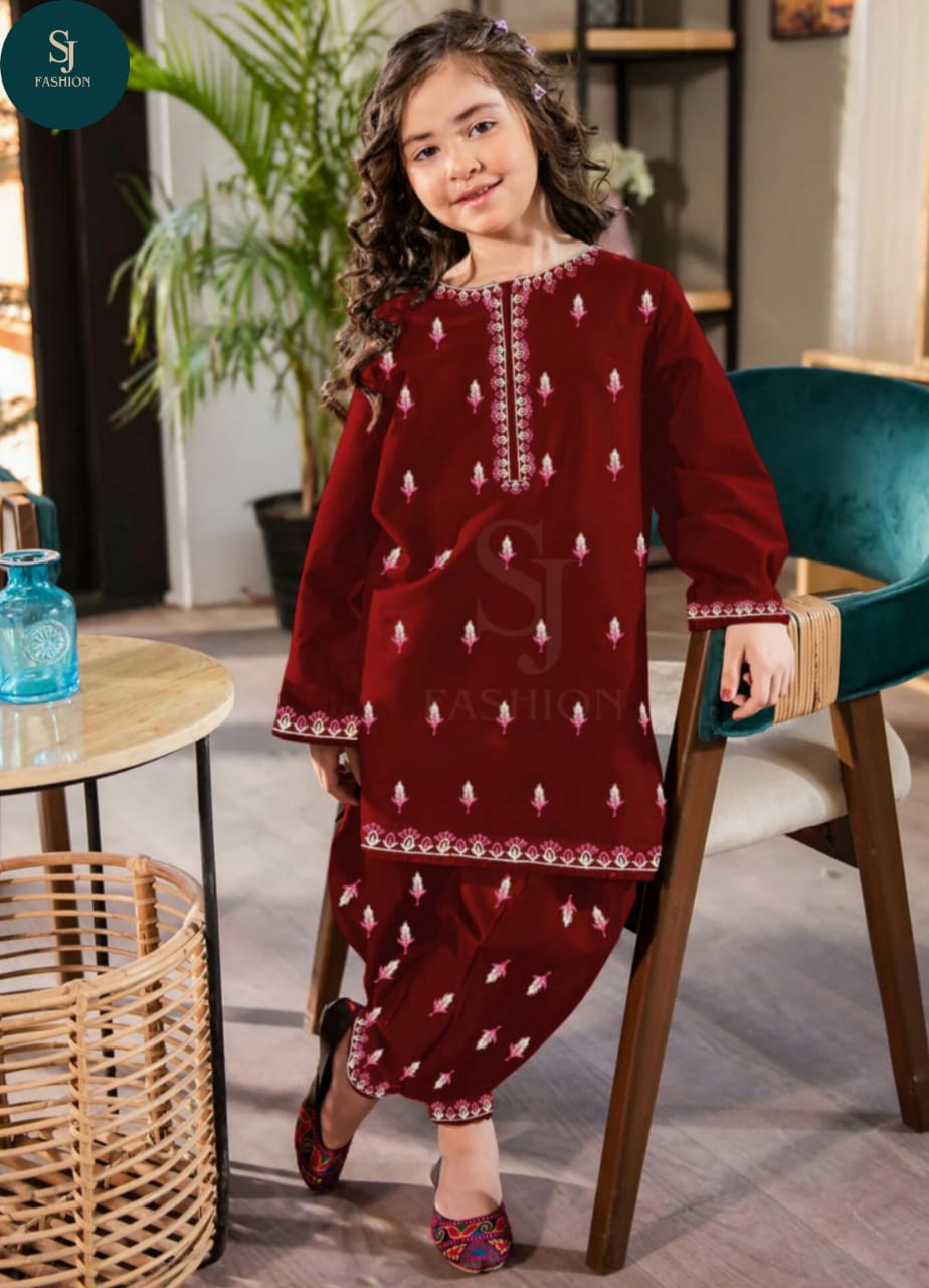 2PCS KIDS COTTON SUIT-EID SPECIAL