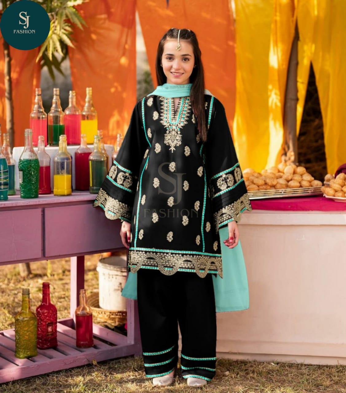 3PCS SILK KIDS SUIT-EID SPECIAL