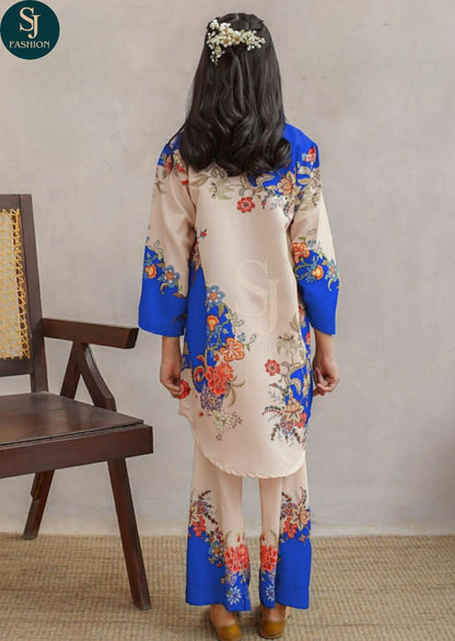 2PCS KIDS LAWN SUIT-DIGITAL PRINTED