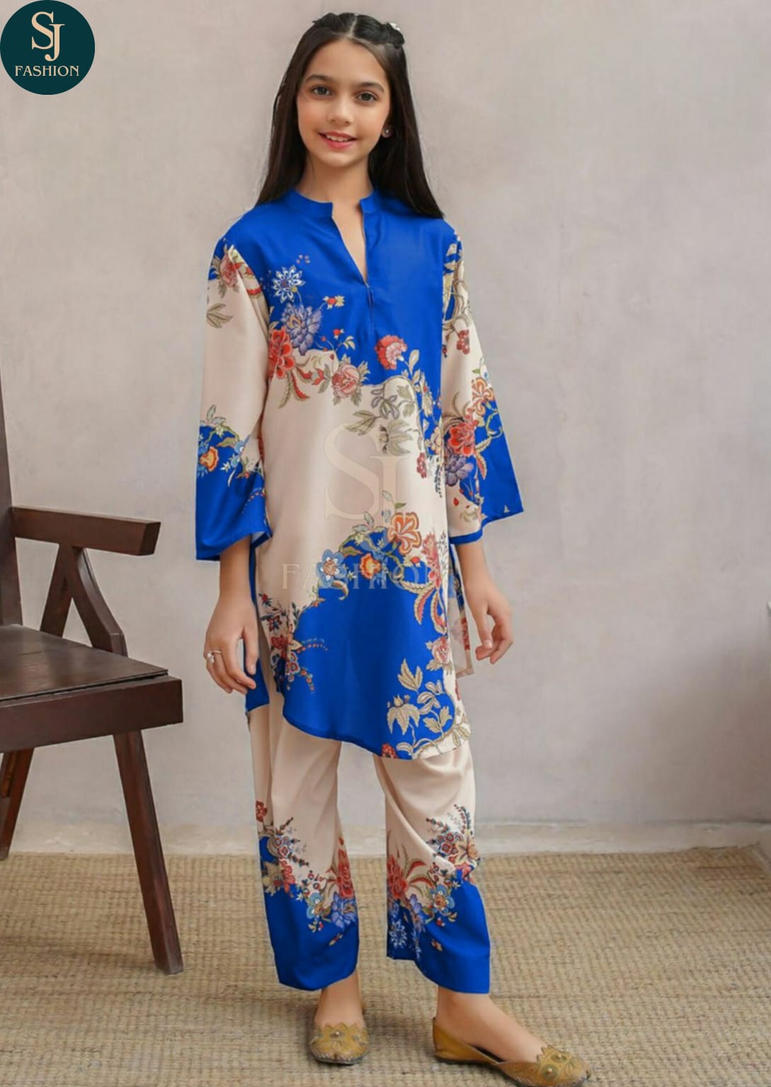 2PCS KIDS LAWN SUIT-DIGITAL PRINTED