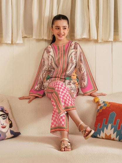 2PCS SWISS LAWN SUIT